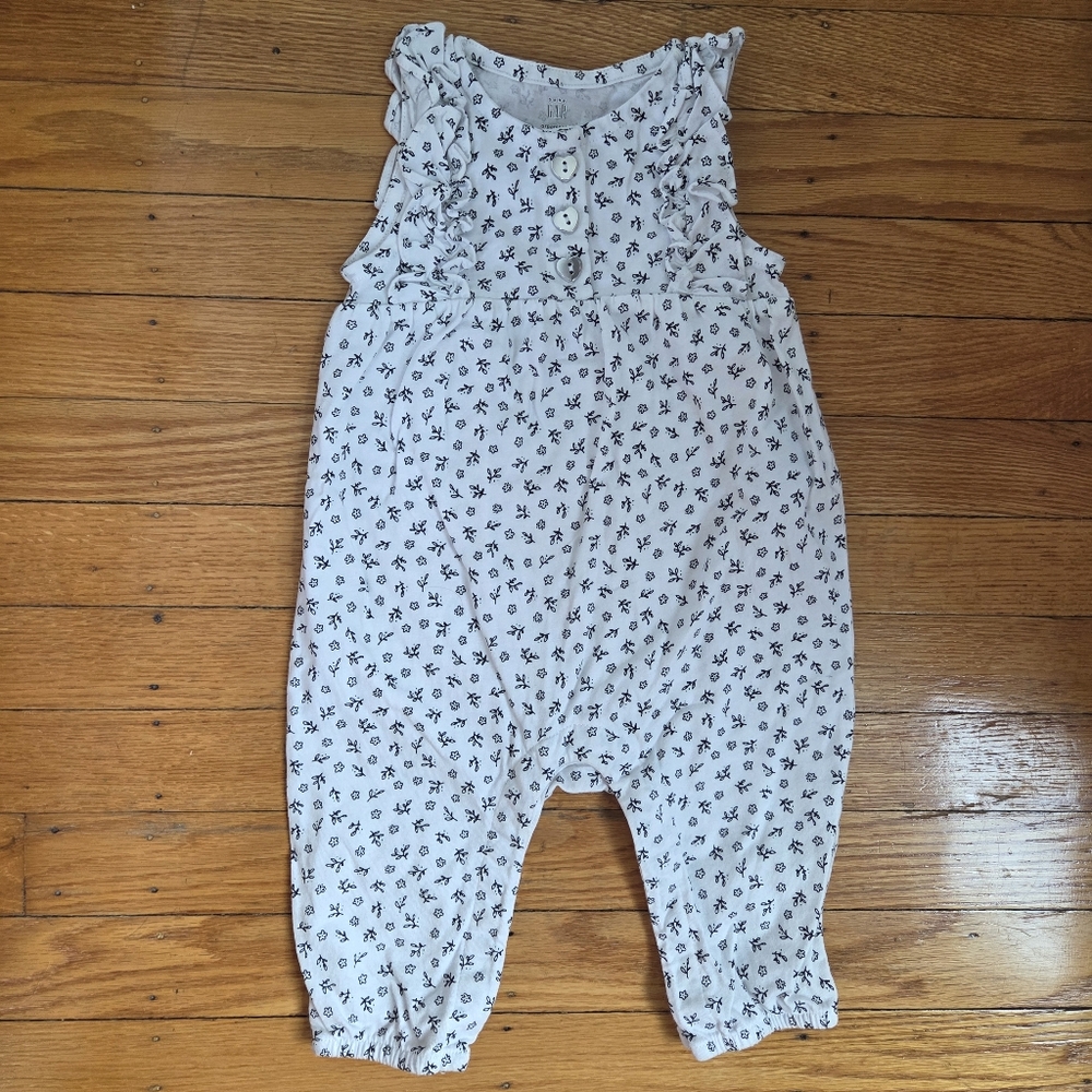 Tiny Floral Print Jumpsuit- 3-6 Months Baby Girl